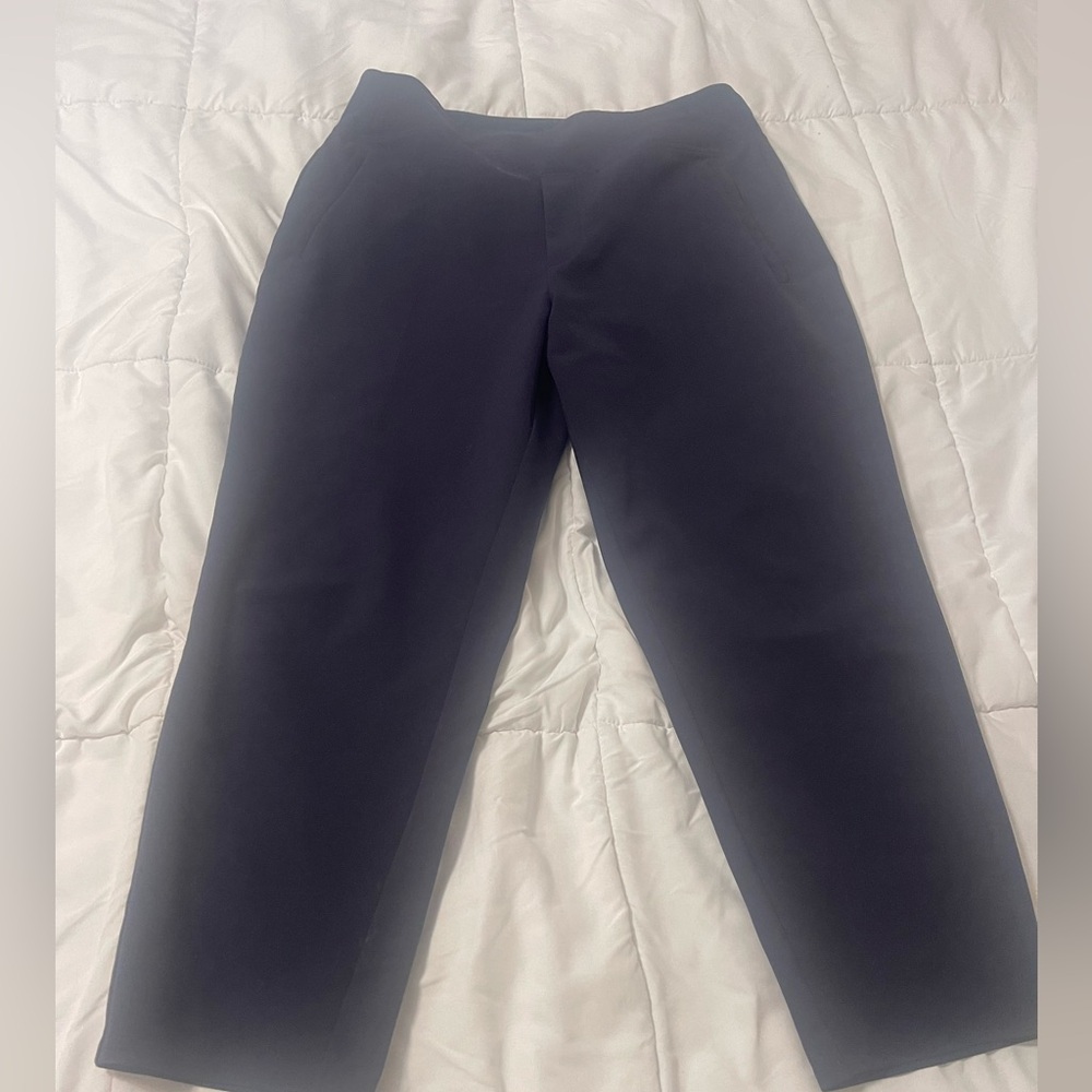 Athleta Navy Straight Crop Trousers - Picture 5 of 5